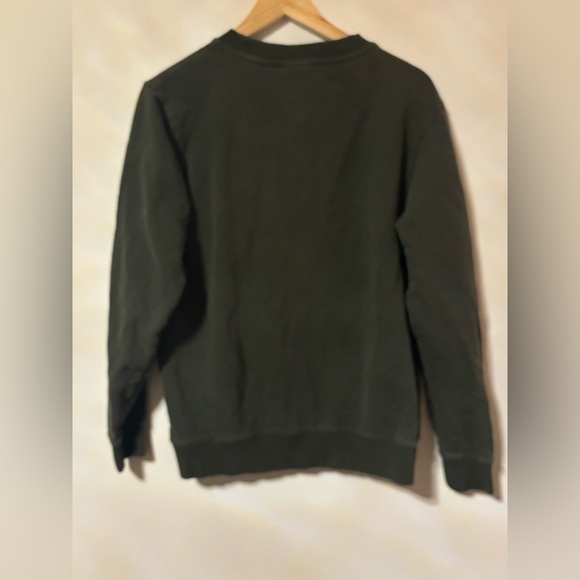 Knowledge Cotton Apparel- Green Crew Sweatshirt with Owl Logo - Picture 5 of 7